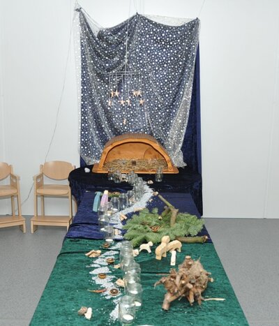 Adventskalender der Krippe Festplatz