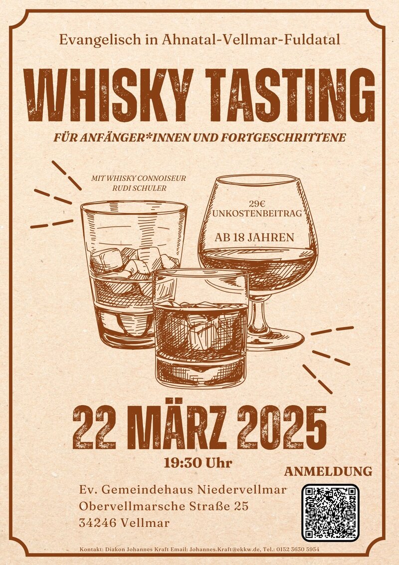 Plakat Whisky-Tasting 