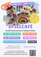Plakat Spielcafé Kirchenzentrum Vellmar-Mitte