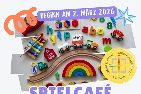 Plakat Spielcafé Kirchenzentrum Vellmar-Mitte
