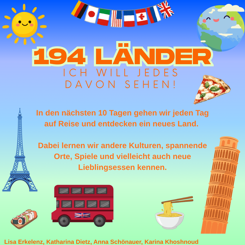 Gruppe 4 - 194 Länder > Ich will jedes davon sehen!