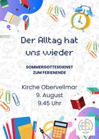Plakat Sommergottesdienst Plakat Sommergottesdienst