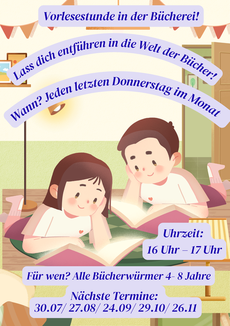 Poster Vorlesen Termine
