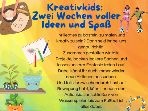 Gruppe 6 - Kreativkids-Zwei Wochen voller Ideen und Spaß 