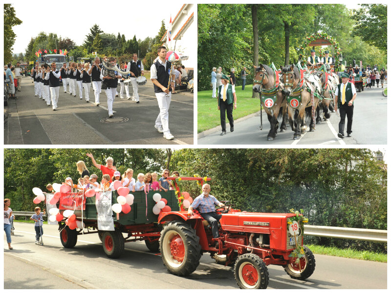 Fotocollage vom Festzug 2011