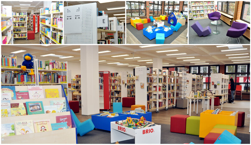 Fotocollage Neue Bücherei