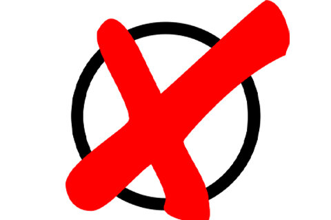 Vorschaubild mit Kreuz auf Stimmzettel