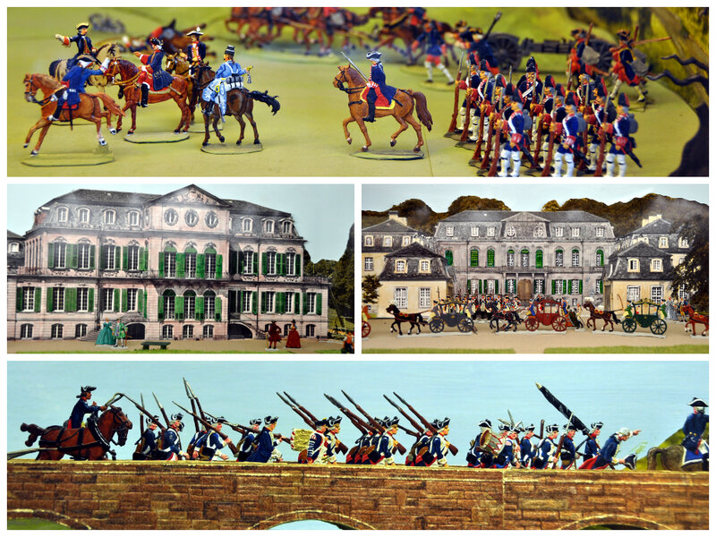 Fotocollage Dioramen Zinnfig