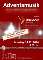 Plakat Adventskonzert Posaunenchor 