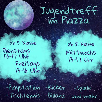 Öffnungszeiten Jugendtreff