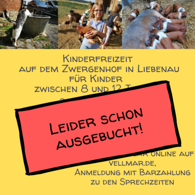Kinderfreizeit Zwergenhof -AUSGEBUCHT-