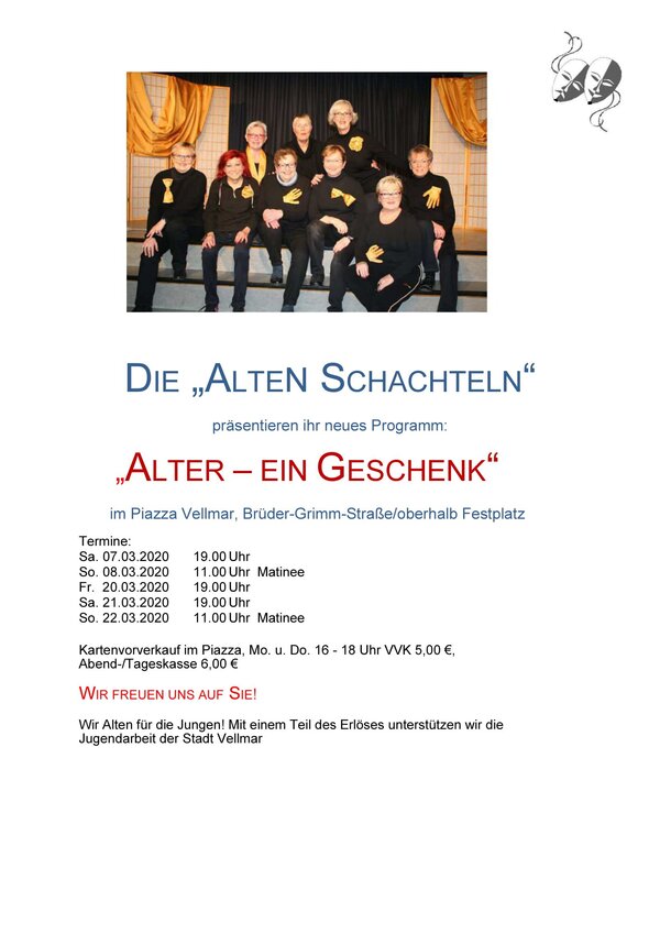 Alte Schachteln Programm 2020