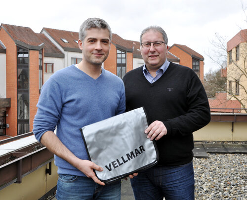 Daniel Jaworski mit Bürgermeister
