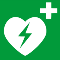 AED Hinweisschild
