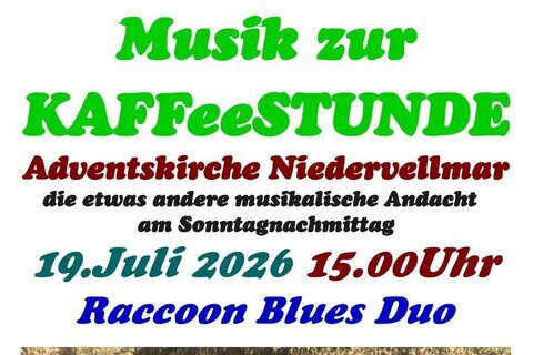 Plakat Musik zur Kaffeestunde Juli