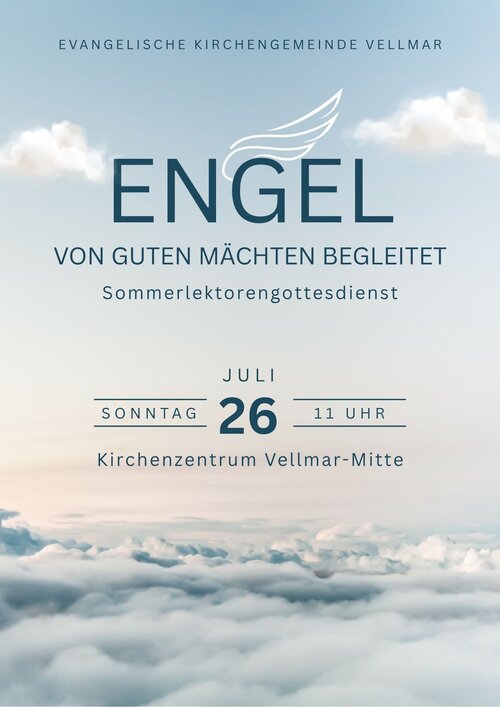Plakat Sommerlektorengottesdienst Engel 26