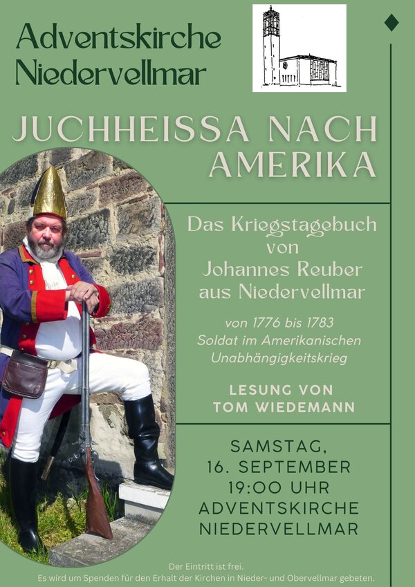 Adventskirche Niedervellmar - Lesung Tom Wiedemann